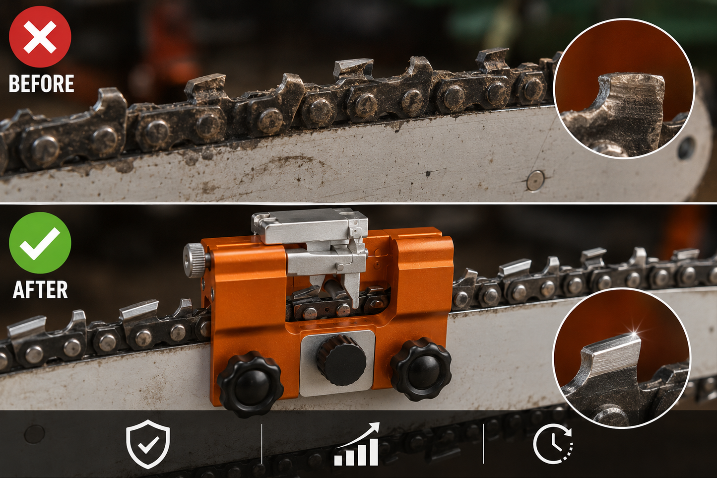 Klampero Chainsaw Sharpener